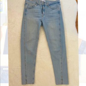 Zara light blue skinny jeans